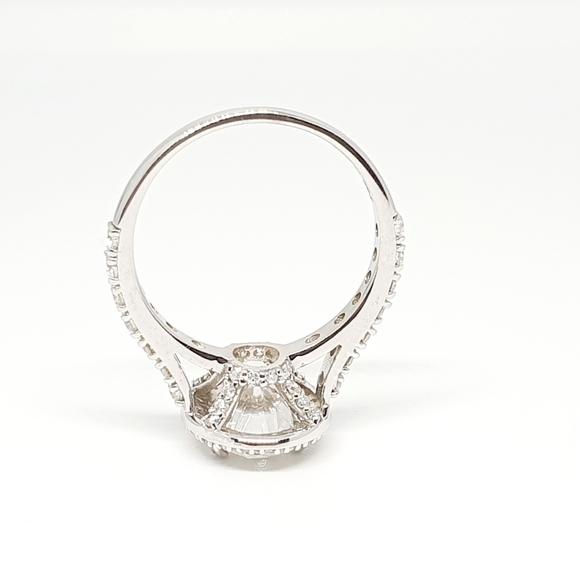 2Ct Oval Cut Moissanite Engagement Ring In Gold - Picture 10 of 16